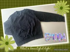 EMODA 長袖 トップス カットソー ブラックのサムネイル