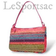 良品 レスポートサック アクセサリーポーチ ミニバッグ スパンコール