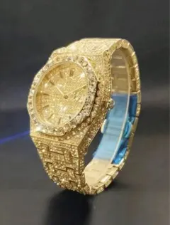 重厚フルジルコニア×18K金】圧巻のブリンブリン高級腕時計 - メルカリ