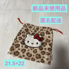 サンリオ キティ　ヒョウ柄　巾着 サンリオキャラクターズ　ハローキティ　巾着袋