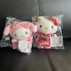 ハローキティ 日本人形 ぬいぐるみ 和服 踊るこえマネ - メルカリ