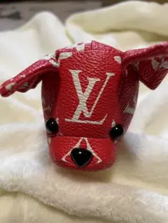 LOUIS VUITTON フレンチブルドッグ キーホルダー レッド