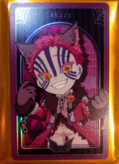 鬼滅の刃 ハロウィン2025 メタリックカード 　猗窩座