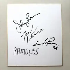 【超希少】RAMONES メンバー3人の直筆サイン ＋ 証明写真付き 超希少】RAMONES メンバー3人の直筆サイン ＋ 証明写真付き - メルカリ
