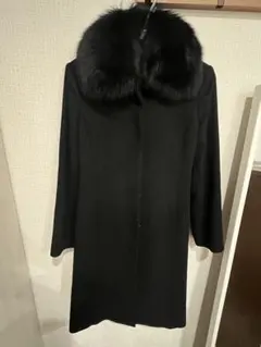 1EINS SCHRITT カシミヤ 100%ブラック　ロングコートのサムネイル