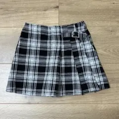 ザラ キッズ キュロット スカート チェック 8y 128cm 未使用