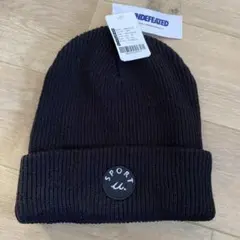 UNDEFEATED ビーニー ニットキャップ ニット帽 ブラック ④
