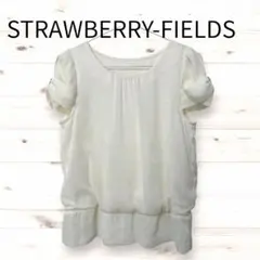 STRAWBERRY-FIELES シフォン 半袖トップス ビジュー付きMサイズのサムネイル