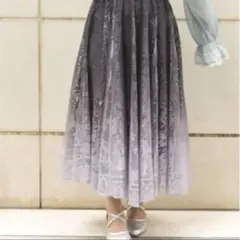 新品　axes femme　　グラデレースサーキュラースカート