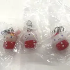 サンリオ　いちごめじるしアクセサリー　ハローキティ　ウサハナ　シナモロール　3点