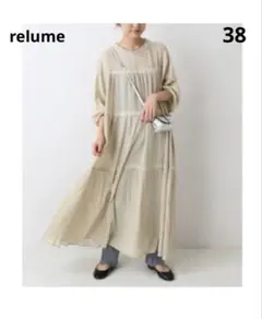 【Miho Tanaka × relume】モールボーダーワンピース