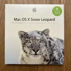 Mac OS X Snow Leopard 10.6.3 インストールDVD