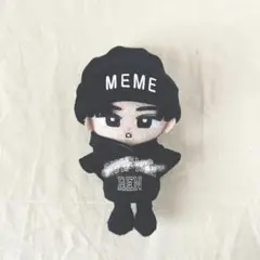 すのチル　チルぬい　服　黒カレッジパーカー　黒　MEME