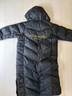 Mizuno ミズノプロ フード付き ブラック ダウンコート ベンチコート