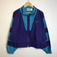 フルギ ヴィンテージ Reebok パーカー ターコイズブルー/パープル