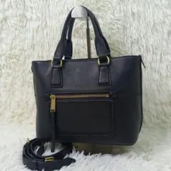 【極美品】 コールハーン セリア スモールトート 2way レザー ブラックのサムネイル