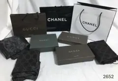 GUCCI CHANEL ショッパー ボックス セット　まとめ　グッチ　シャネル