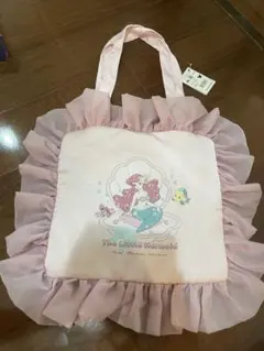 新品タグ付き ディズニーストア アリエル フリルトートバッグ 定価4,200円