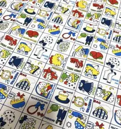 レトロファンシーペーパー ファブリックシリーズ 青 生地