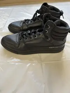 REPLAY ハイカットスニーカー ブラック メンズのサムネイル