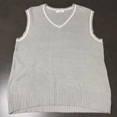 WEGO グレー Vネック ノースリーブ スクールベスト