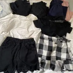 モノトーン系女の子まとめ売り　120 8点