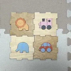 型はめ木製パズル(4ピースセット)のサムネイル