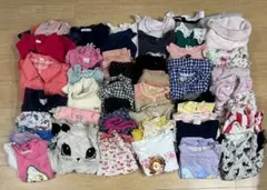 送料無料 キッズ 子供服 女の子 130サイズ 大量まとめ売り 55着セット