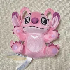 ディズニー スティッチ エンジェル ぬいぐるみ キーホルダー ピンク