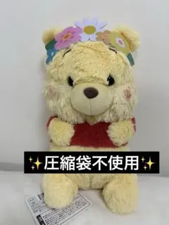 ディズニーキャラクター aimery 花かんむりBIGぬいぐるみ プーさん