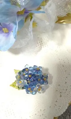 オルゴナイト ブルーデイジーフラワー シトリン 爆裂水晶ブルー - メルカリ