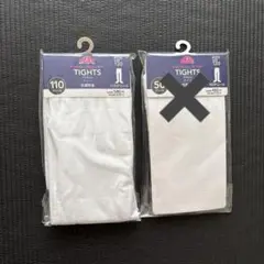 新品♢白タイツ　120