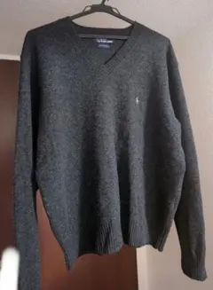 ポロラルフローレンVネックセーター　LL