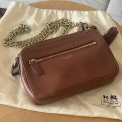 Ch!iiibag シュリンクレザーワイドベルトショルダーバッグ ブラウン 