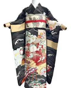 ™️ 黒 やまと扱い 振袖4点セット‼️お振袖セット‼️NO81 - メルカリ