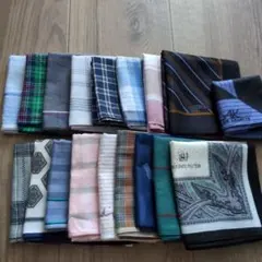 メンズハンカチセット 18枚　多色 デザイン豊富