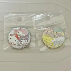 キティ　マイメロ　クロミ　サンリオキャラクター 缶バッジ 2個セット