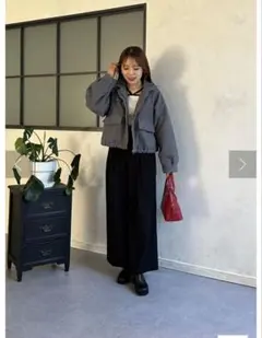 thevon ブークレスタンドラグランブルゾン