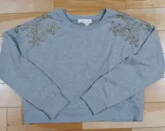 FOREVER 21トップス、ラインストーン付きトレーナー、レディース、ファッシ