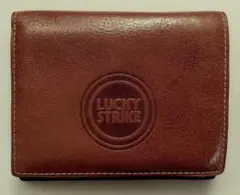 LUCKY STRIKE 　ブラウンレザー　二つ折り財布