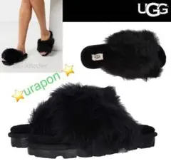 かほりん様　✨超美品✨25✨UGG✨ゴージャス✨クロス ファーサンダル