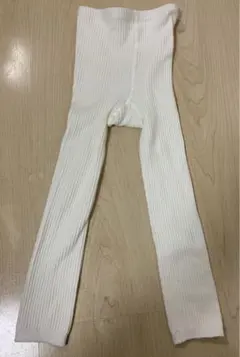キッズ　タイツ　スパッツ　105cm 白