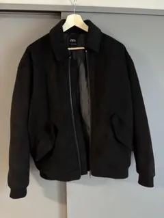 ZARA フェイクスウェードキルティングジャケット