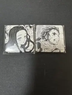 鬼滅の刃 ダイニング お楽しみくじ 台本表紙イラストスクエア缶バッジ 竈門