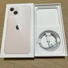 iPhone 13 ピンク 箱のみ　Lightningケーブル付き