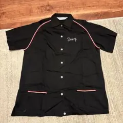 60s Hilton ヒルトン ビンテージ ボウリングシャツ 黒 USA製 M 50〜60年代 黒タグ HILTON ヒルトン ボーリングシャツ ボウリング