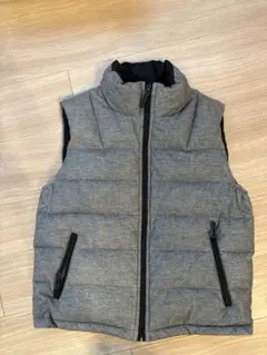 Lacoste リバーシブル　グレーxブラック ダウンベスト