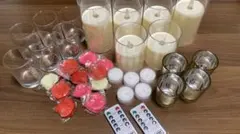 LEDキャンドル・キャンドル・披露宴テーブル装飾セット（フラワーシャワー付）