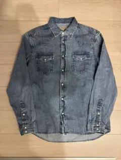 WOOLRICH デニムシャツ Lサイズ ウエスタンシャツ ウールリッチ