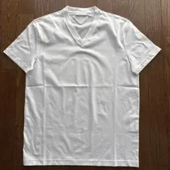 新品未使用　PRADA ホワイト Vネック Tシャツ　白　L 三角タグのサムネイル